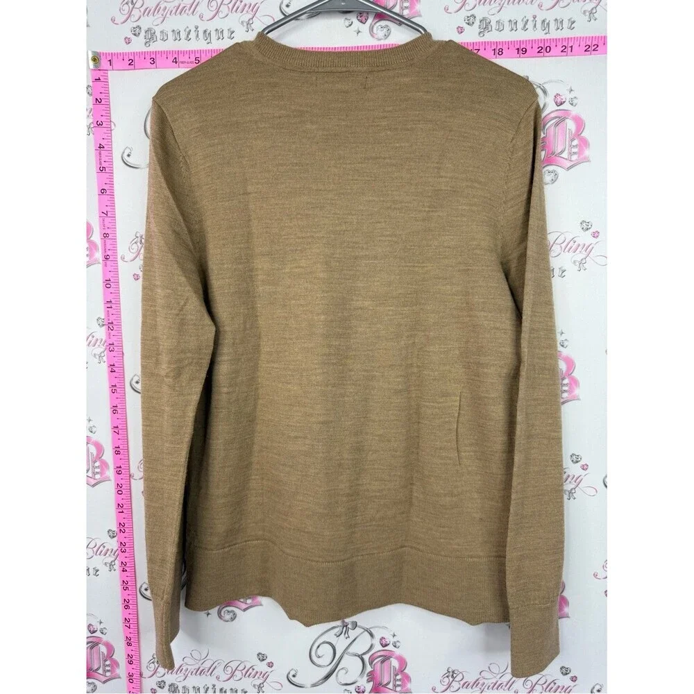 Banana Republic merino wool sweater top Crewneck Sweater - Camel